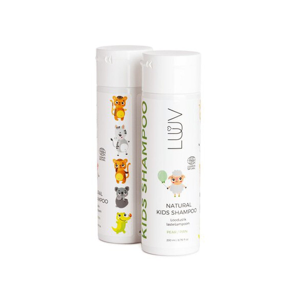 Luuv Lasten shampoo(ECOCERT/COSMOS ) , päärynä 200ml-Luuv-Kauneustori
