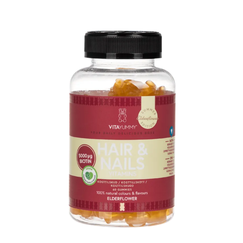 Vitayummy Hair & Nails Elderflower Summer Edition 2025 60 kpl-VITAYUMMY-Kauneustori