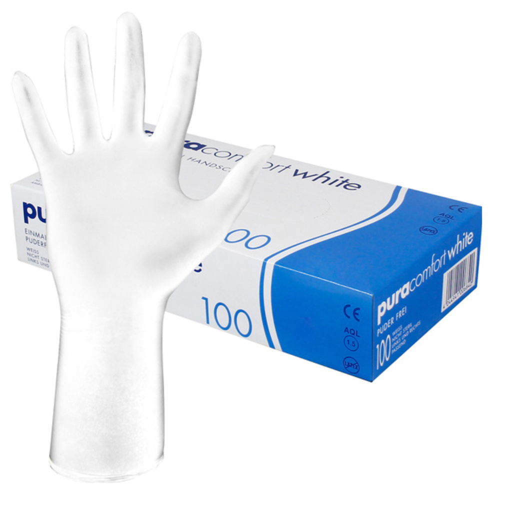 Nitriilikäsine Pura Comfort 100 kpl White XS-Ampri-Kauneustori