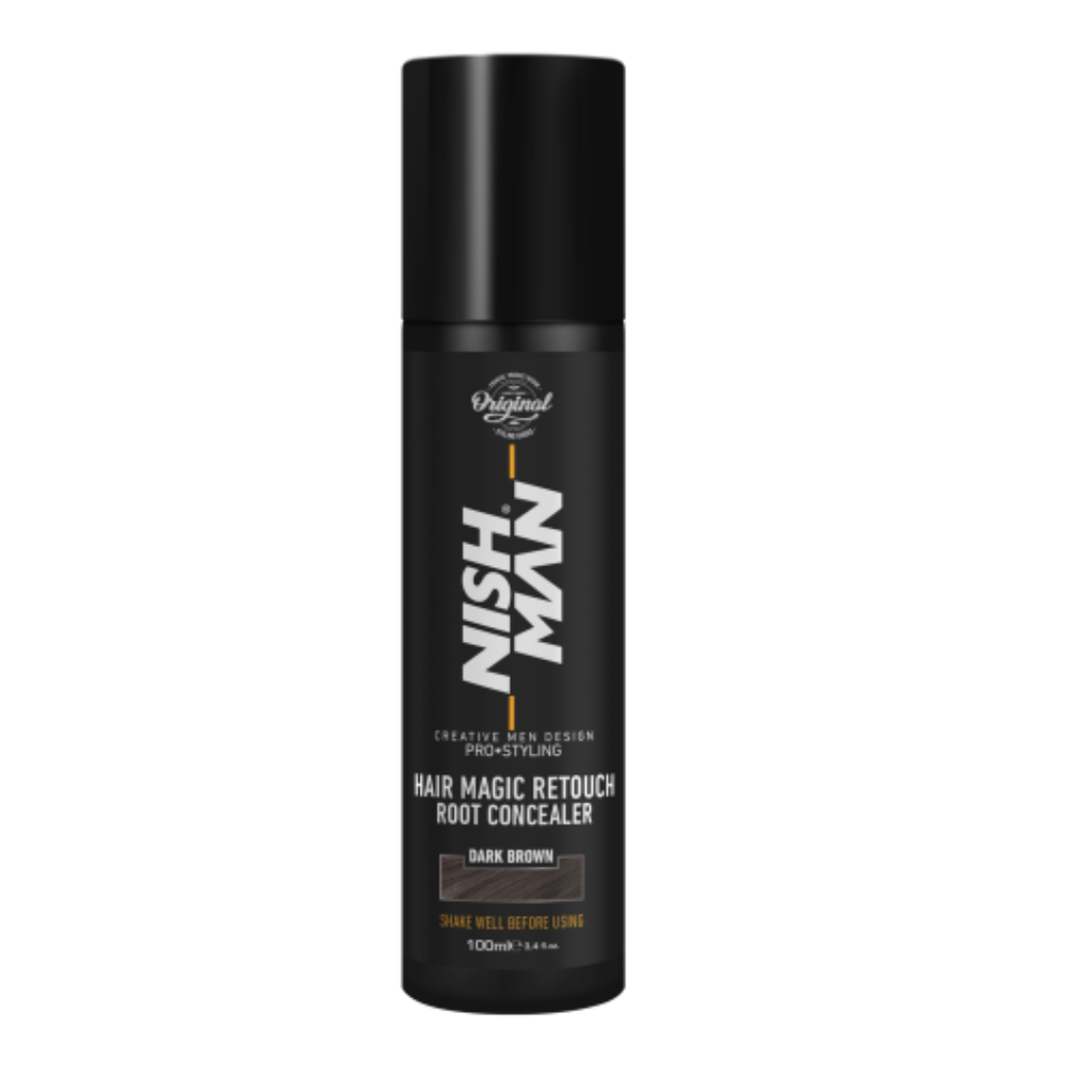 Nishman Hair Magic Retouch Root Concealer Tyvikasvun Peittäjä – Musta 100 ml-Nishman-Kauneustori