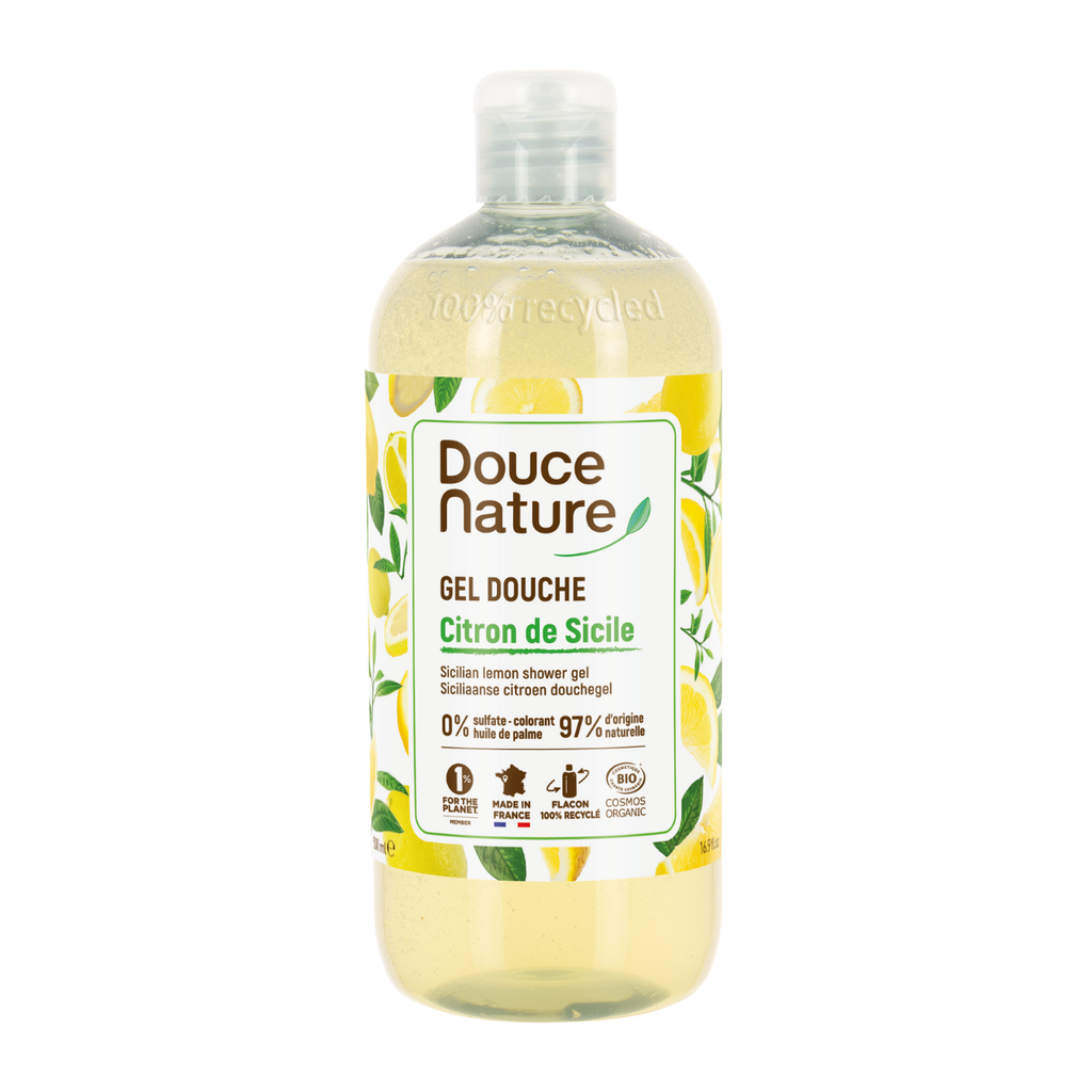 Douce Nature Citron de Sicile suihkugeeli, 500 ml-Douce Nature-Kauneustori