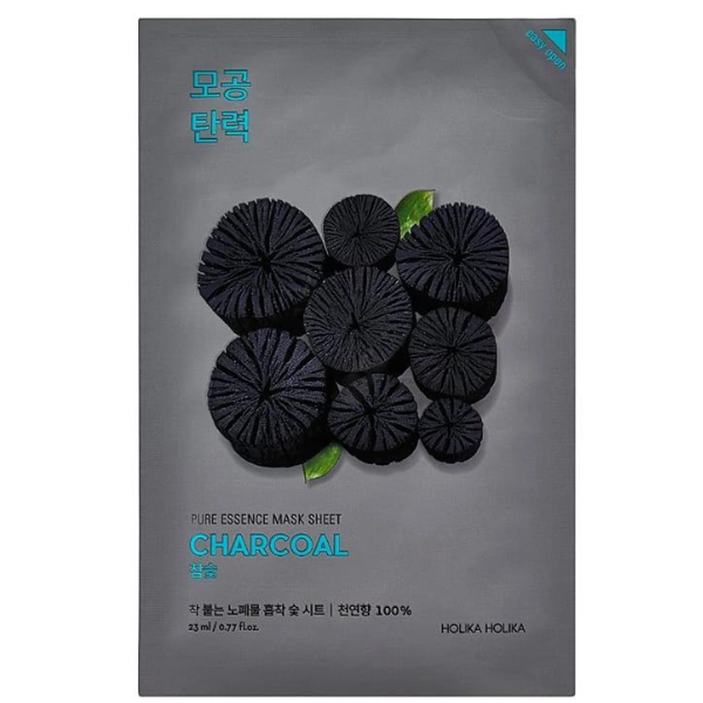 HOLIKA HOLIKA Pure Essence Mask Sheet - Charcoal 23 ml-Holika Holika-Kauneustori