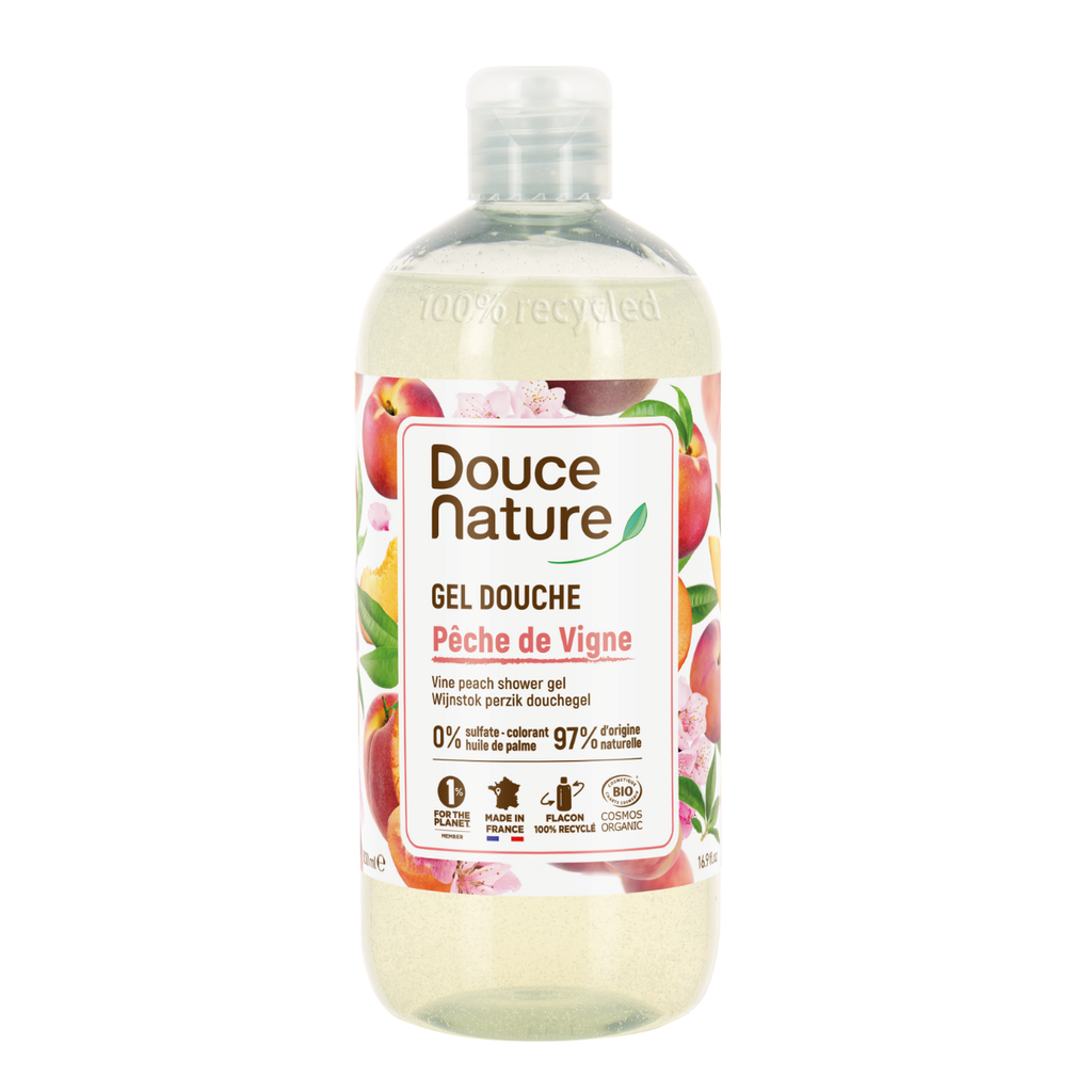 Douce Nature Pêche de Vigne suihkugeeli, 500 ml-Douce Nature-Kauneustori