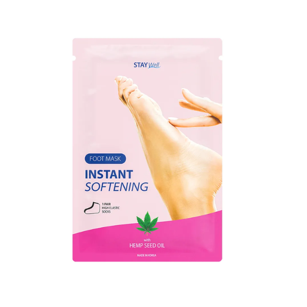 Stay Well Instant Softening Foot Mask HEMP SEED OIL-Stay well-Kauneustori