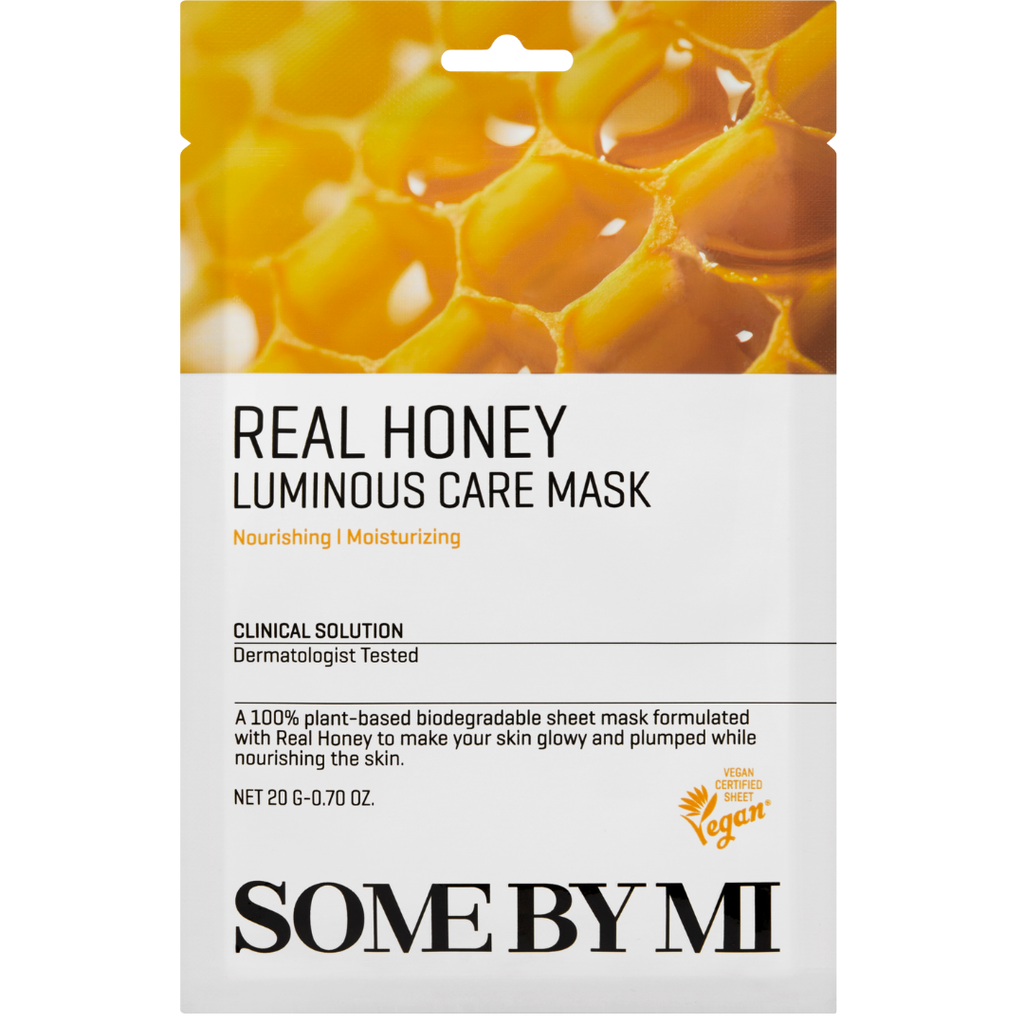Some By Mi Real Honey Luminous Care Mask – Kosteuttava Kangasnaamio 20 g-Some By Mi-Kauneustori