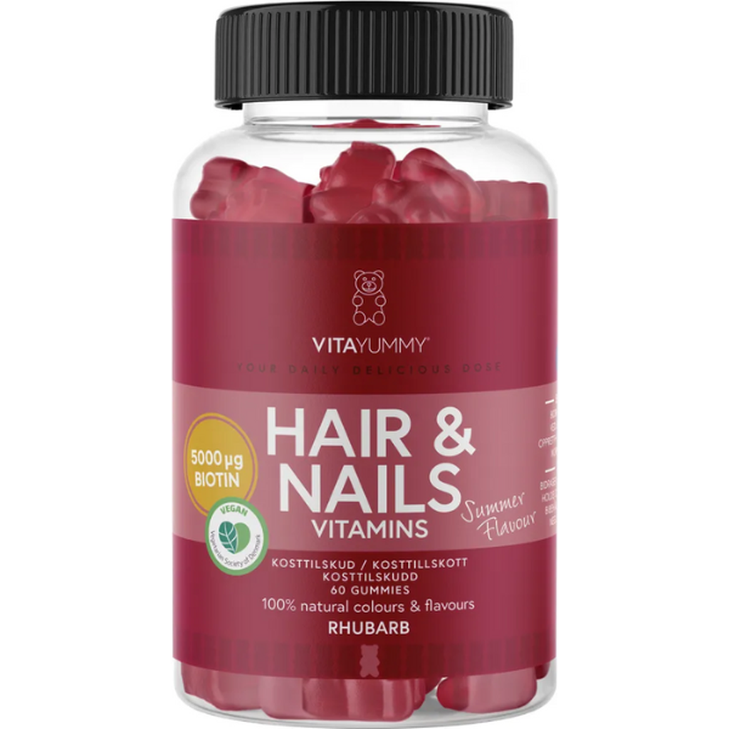 VITAYUMMY Hair & Nails Vitamin, Rhubarb-VITAYUMMY-Kauneustori