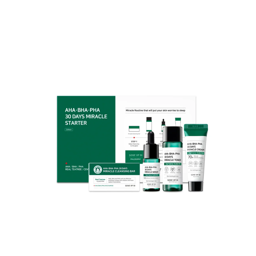 Some By Mi | AHA, BHA, PHA 30 Days Miracle Starter Kit 4 pcs-Some By Mi-Kauneustori
