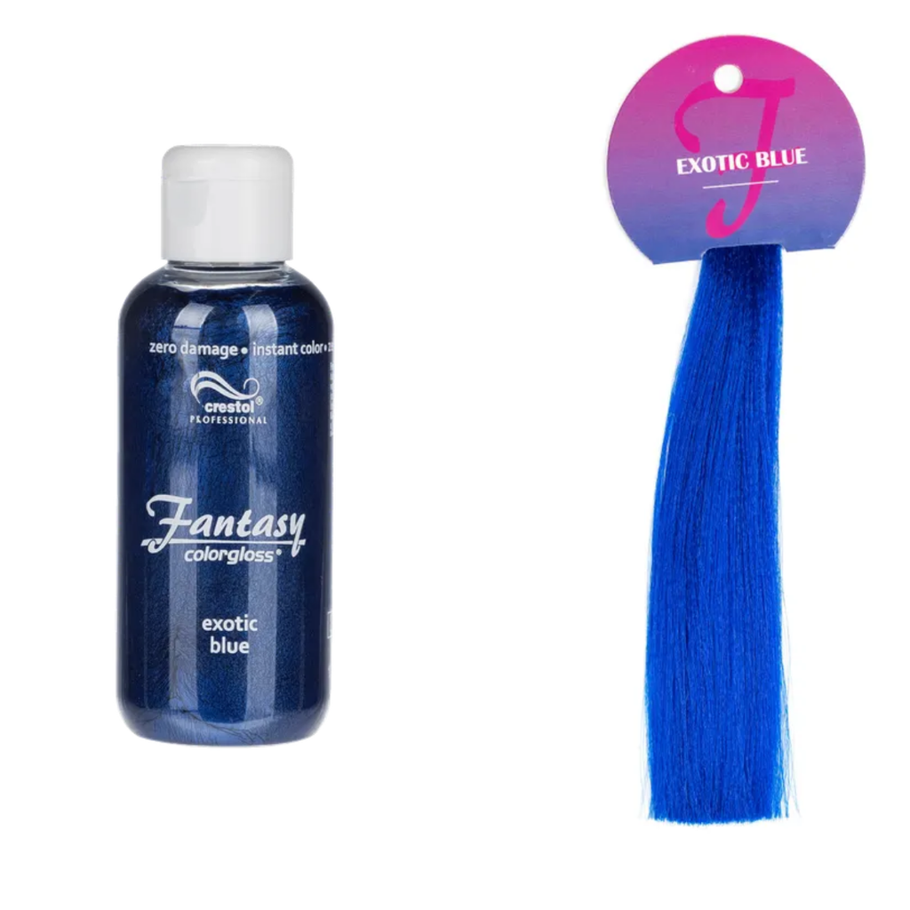 Crestol Fantasy Color suoraväri 125 ml – Exotic Blue (intensiivinen sininen) - Suoravärit - Crestol - Nicca.fi