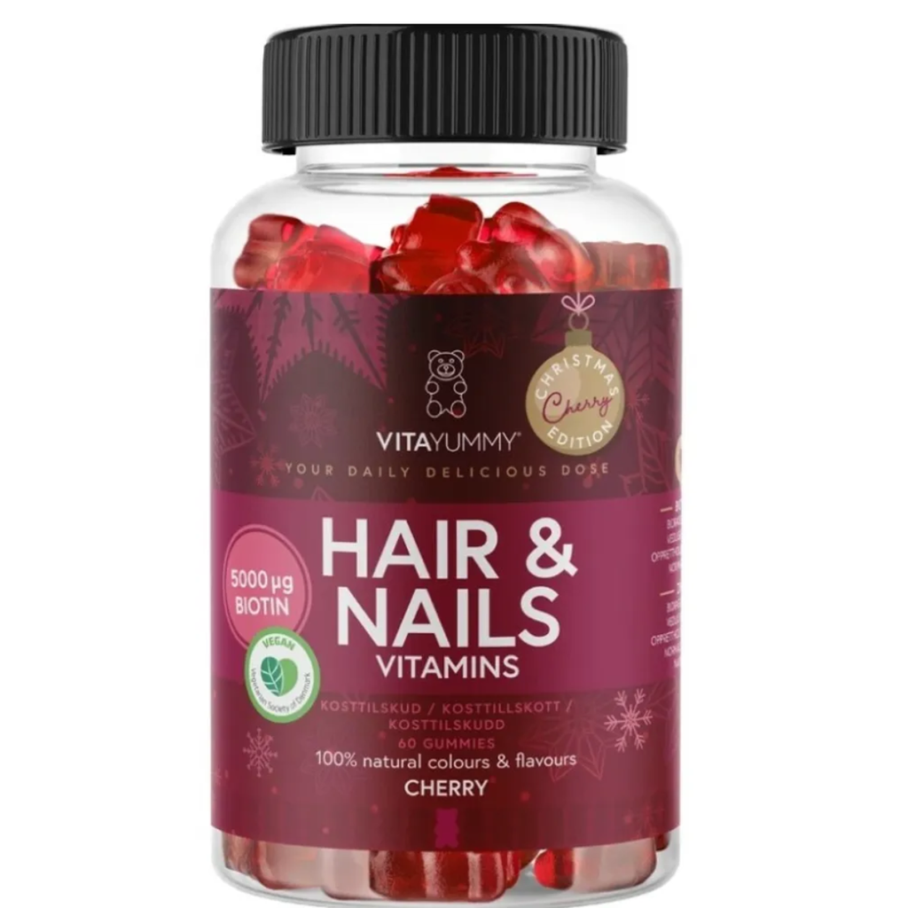 VitaYummy Hair & Nails Cherry - Christmas Edition-VITAYUMMY-Kauneustori