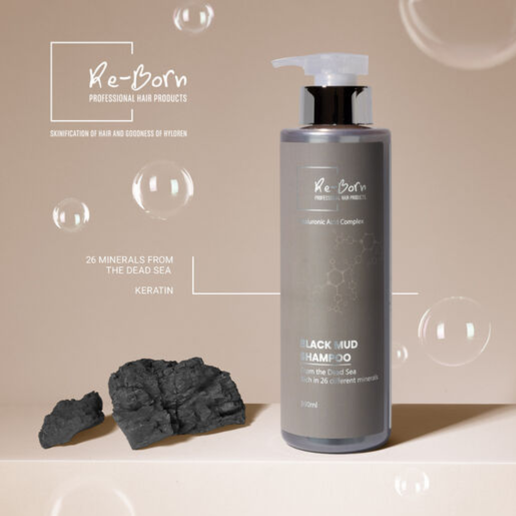 Re-Born Hairsolution Black Mud Shampoo 500ml-Re-Born Hairsolution-Kauneustori