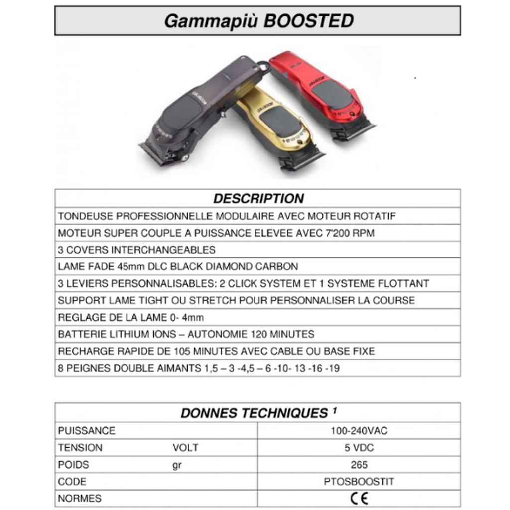 Gamma+ Boosted Hiustenleikkuukone-Gammapiu-Kauneustori