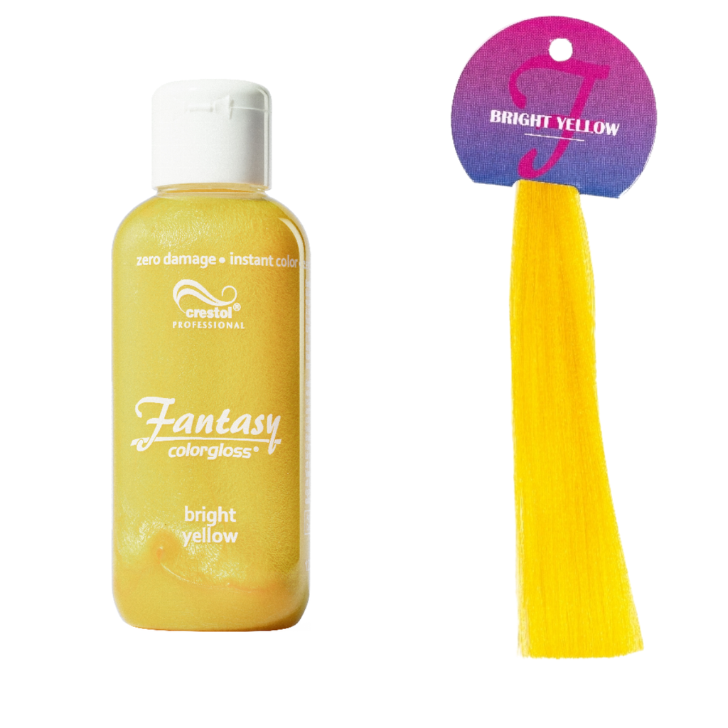 Crestol Fantasy Color suoraväri 125 ml – Bright Yellow (kirkas keltainen) - Suoravärit - Crestol - Nicca.fi