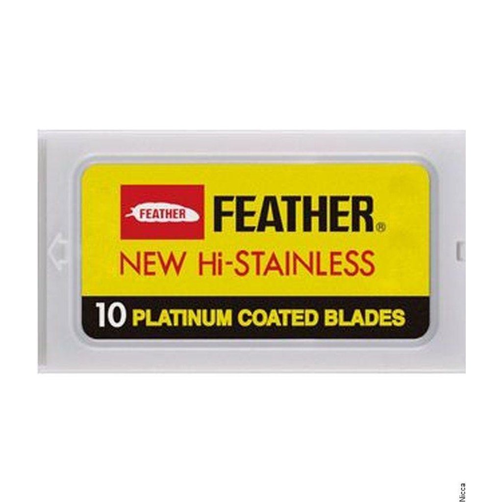 Double Edge Partaterät, 10 kpl-Feather-Kauneustori