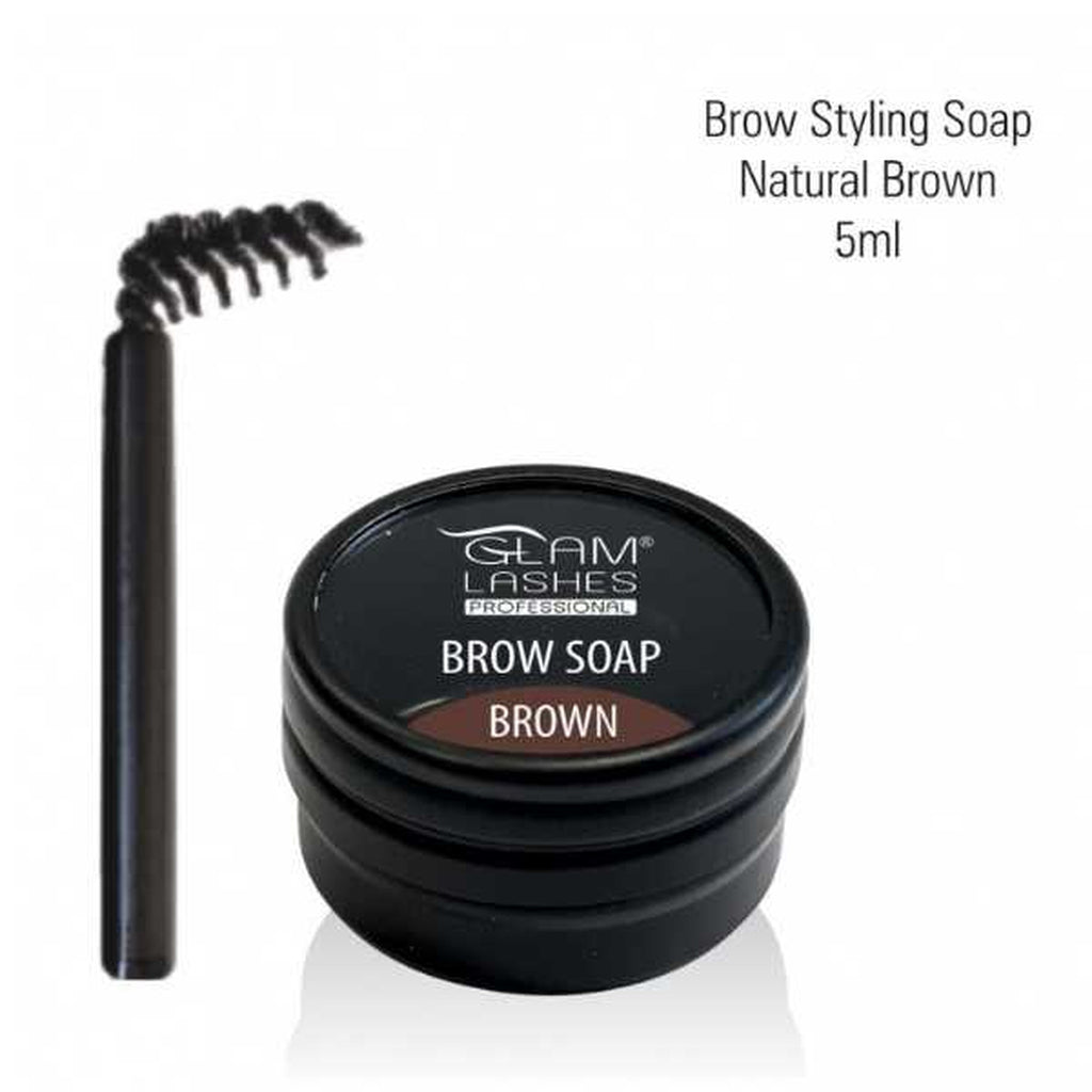 Glamlashes Brow styling soap-kulmasaippua Natural Brown 5 ml-Glamlashes-Kauneustori