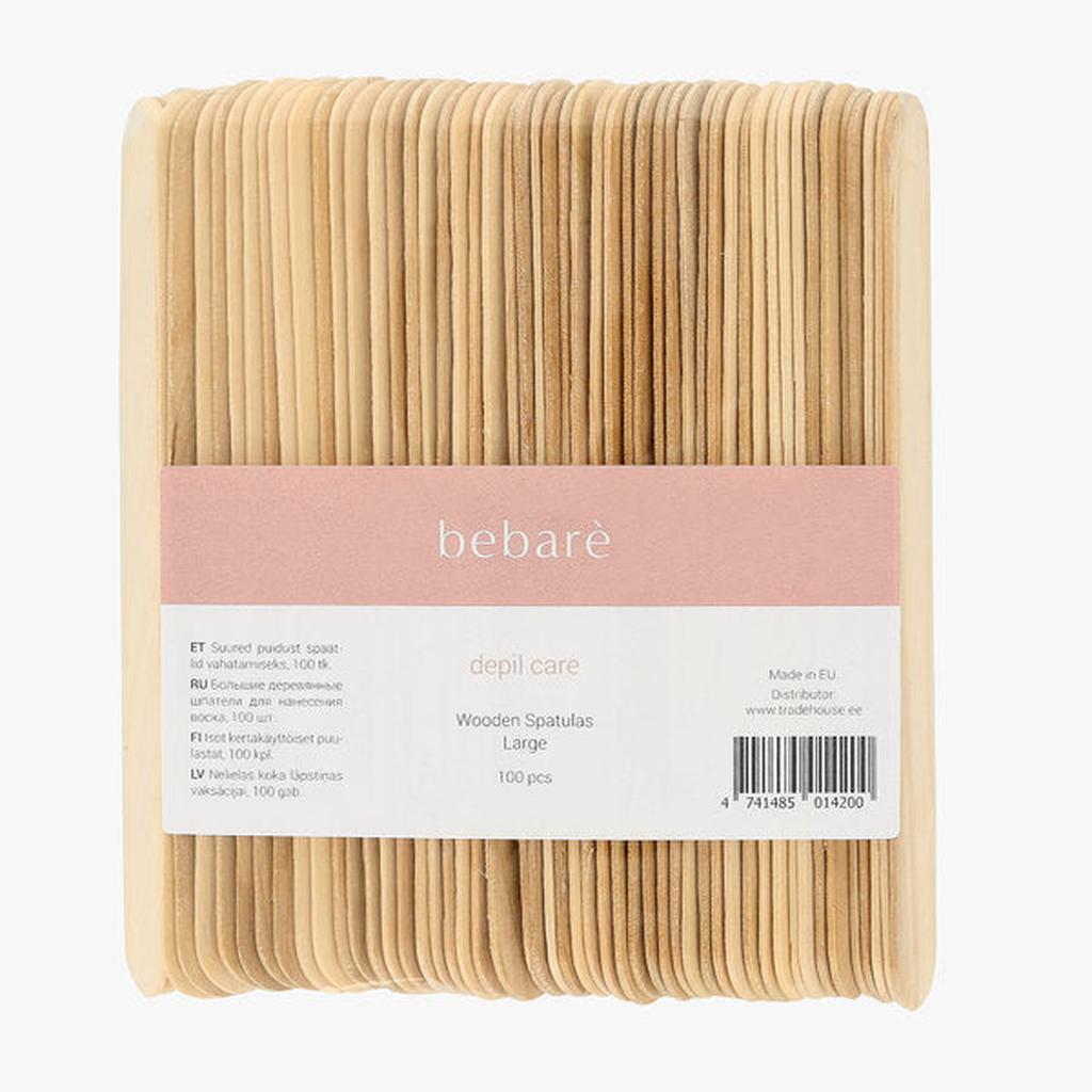 BEBARÉ Kertakäyttöiset Vahauslastat Kasvoille, 100 kpl-BEBARÉ-Kauneustori