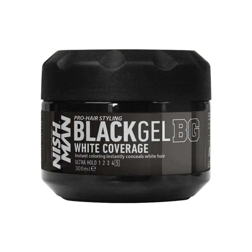 Nishman Black Gel White Coverage, 300 ml-Nishman-Kauneustori