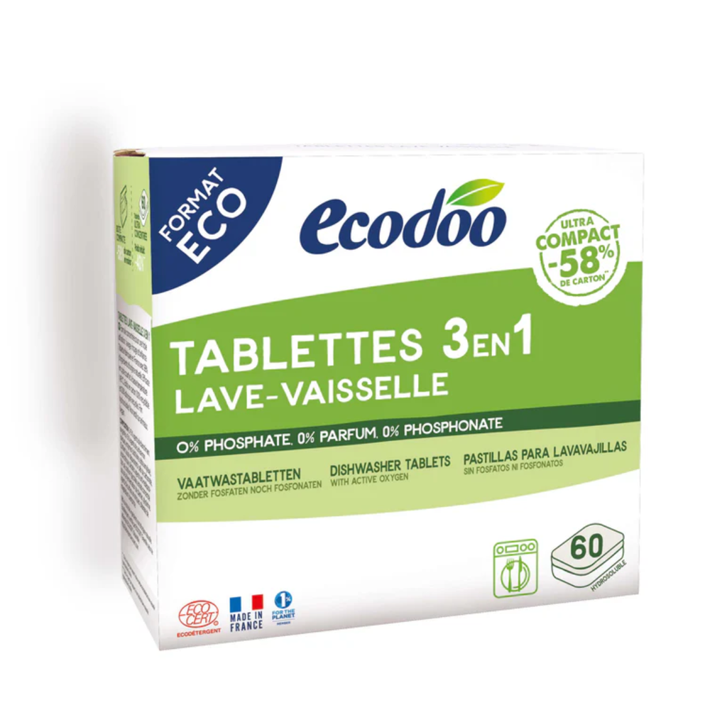 Ecodoo 3in1 astianpesutabletit, 60 tablettia-Ecodoo-Kauneustori