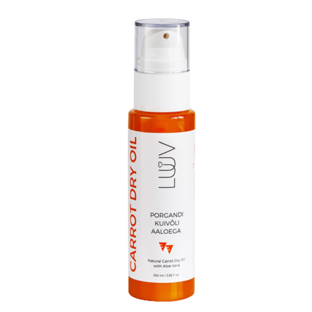 LUUV Natural Carrot Dry Oil with Aloe Vera 100 ml-Luuv-Kauneustori