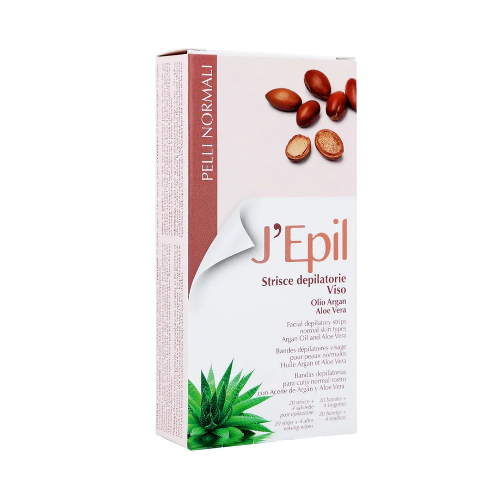 Xanitalia J´Epil Aloe & Argan Vahanauhoja Kasvoille 20 kpl-Xanitalia-Kauneustori