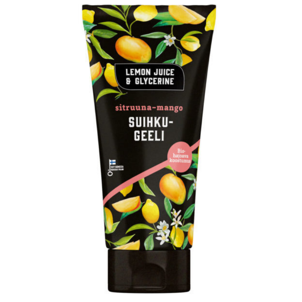 Lemon Juice & Glycerine Suihkugeeli sitruuna-mango 200ml-Lemon Juice & Glycerine-Kauneustori