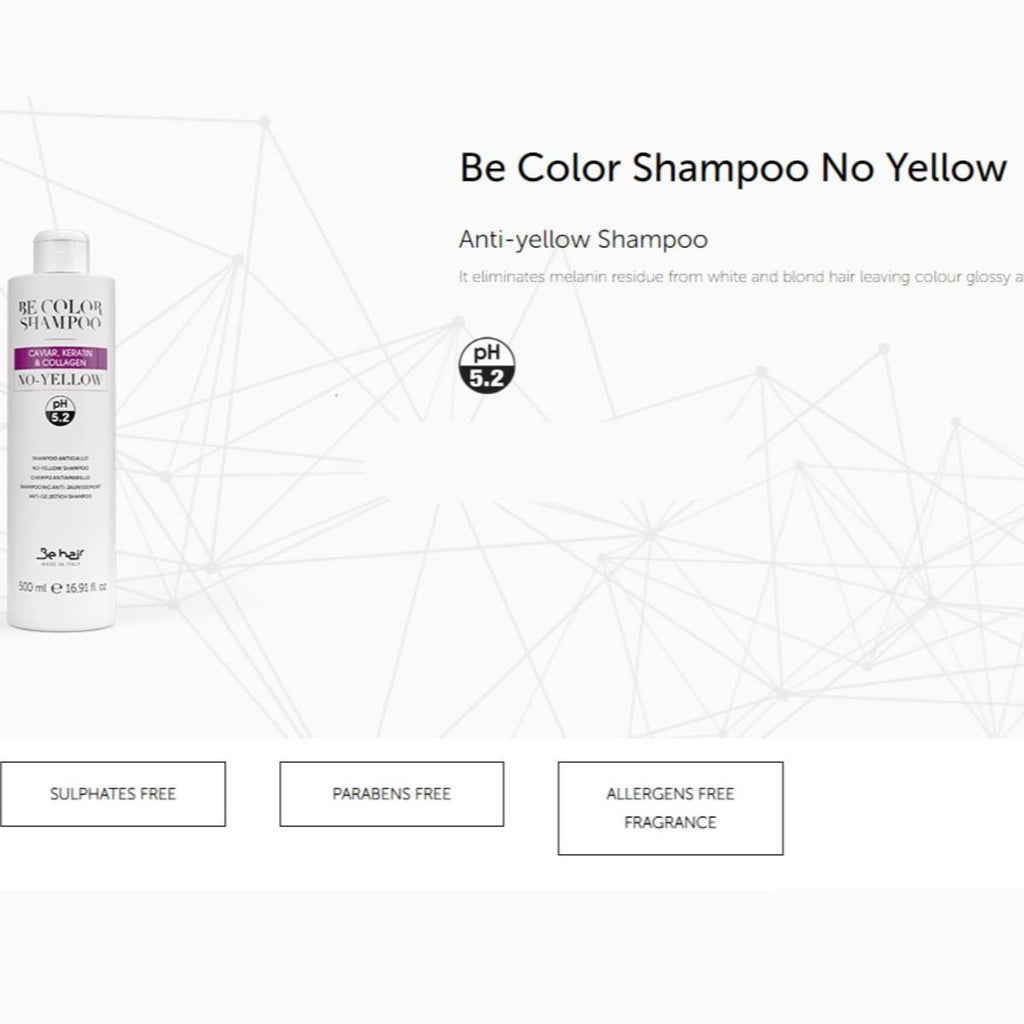 Be Hair No-Yellow/Silver  Shampoo 500 ml