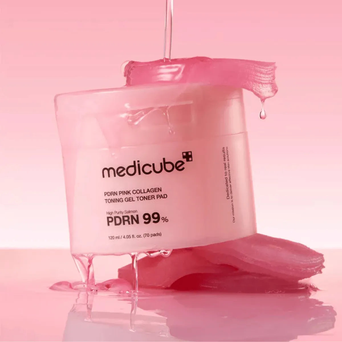 MEDICUBE PDRN Pink Collagen Toning Gel Toner Pad (70 kpl)