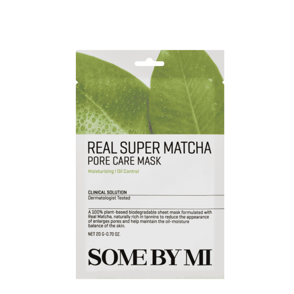 Some By Mi Super Matcha Glow Mask – Puhdistava & Huokosia Supistava Kangasnaamio-Some By Mi-Kauneustori