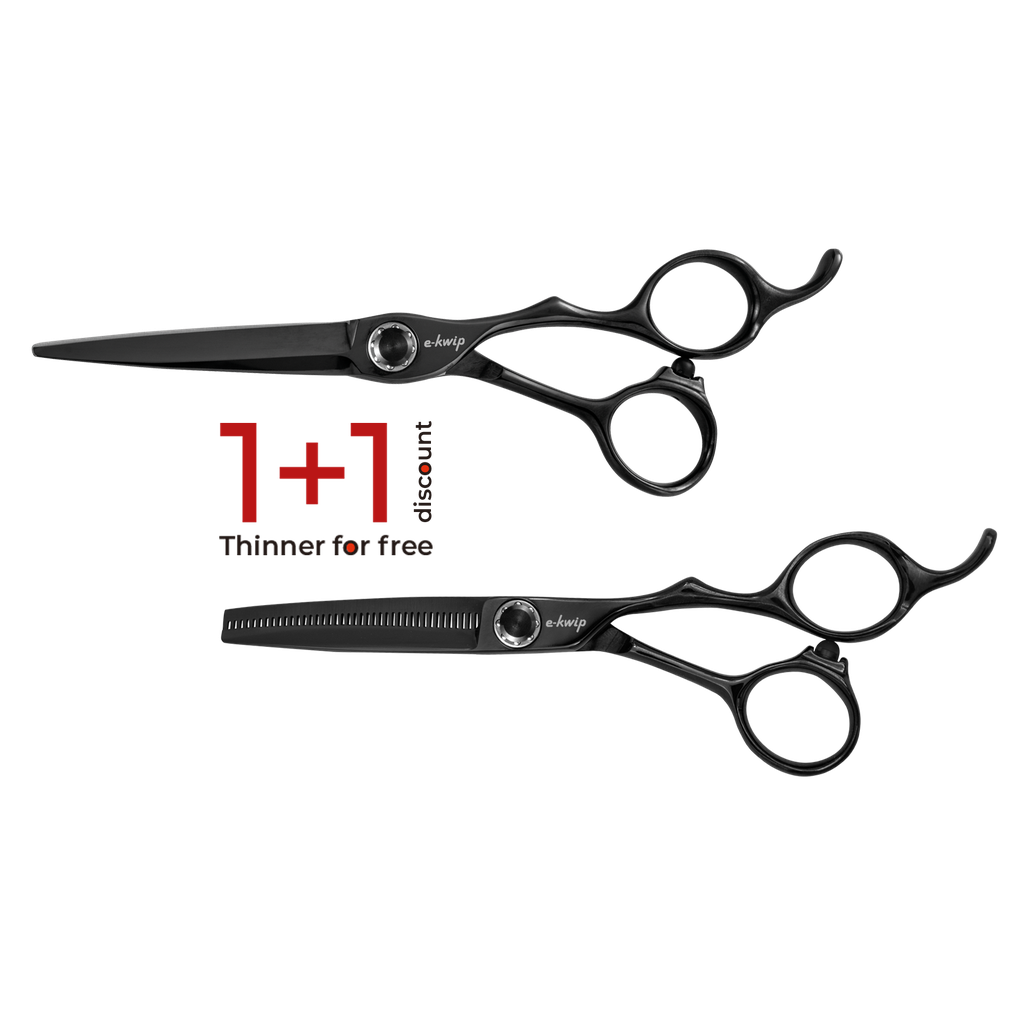 E-Kwip KURO SAKSISETTI 5,5" +40 HAMPAISET MUOTOILUSAKSET - E-kwip leikkaussakset - E-Kwip - Nicca.fi