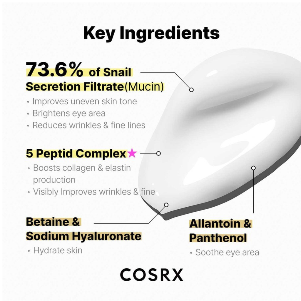 COSRX - Advanced Snail Peptide Eye Cream -silmänympärysvoide 25 ml-COSRX-Kauneustori