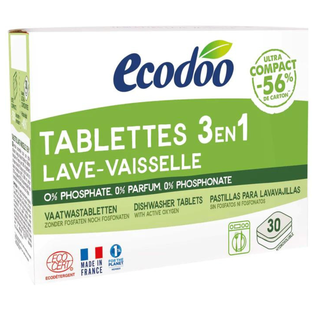 Ecodoo 3in1 astianpesutabletit, 30 tablettia-Ecodoo-Kauneustori