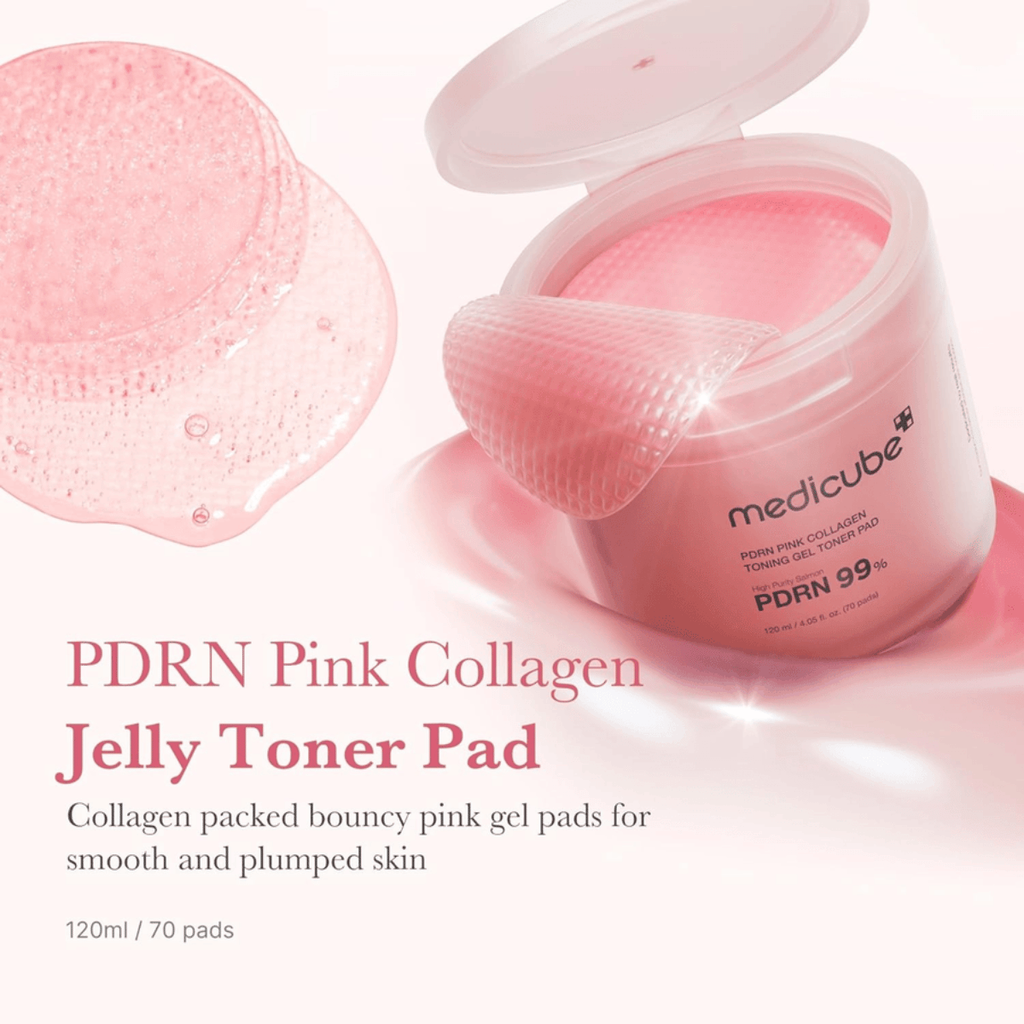 MEDICUBE PDRN Pink Collagen Toning Gel Toner Pad (70 kpl)-MEDICUBE-Kauneustori