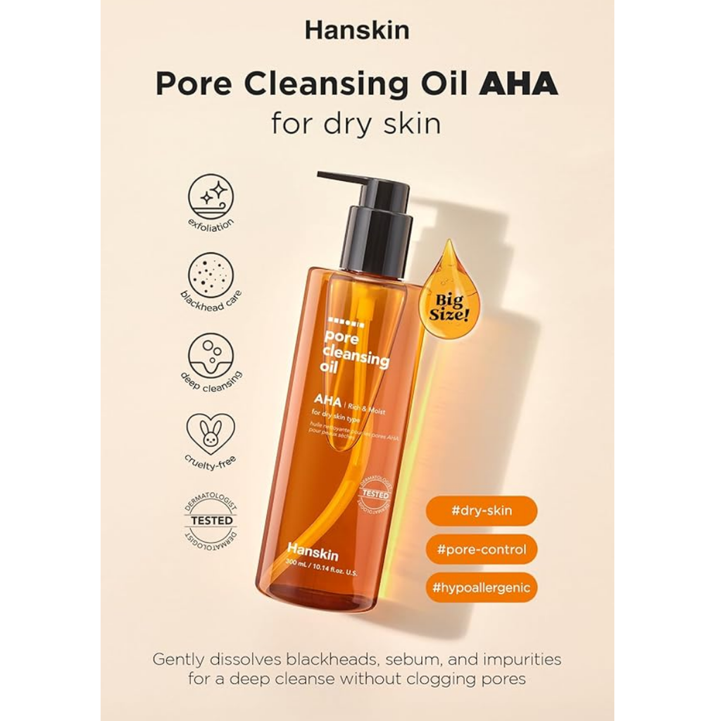 HANSKIN Pore Cleansing Oil AHA 300 ml-Hanskin-Kauneustori
