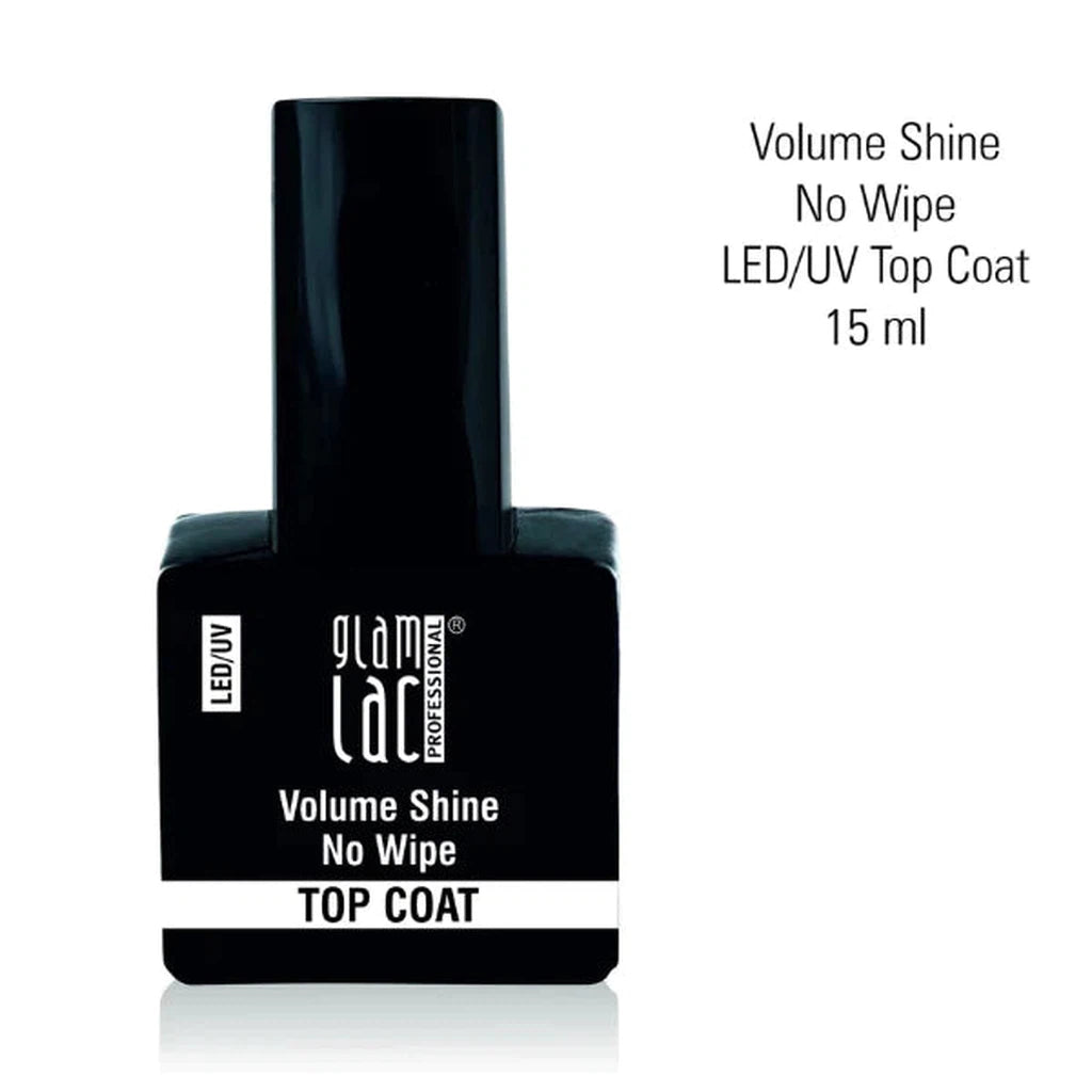 Glamlac Volume Shine No Wipe Led/UV Top Coat 15 ml-Glamlac-Kauneustori