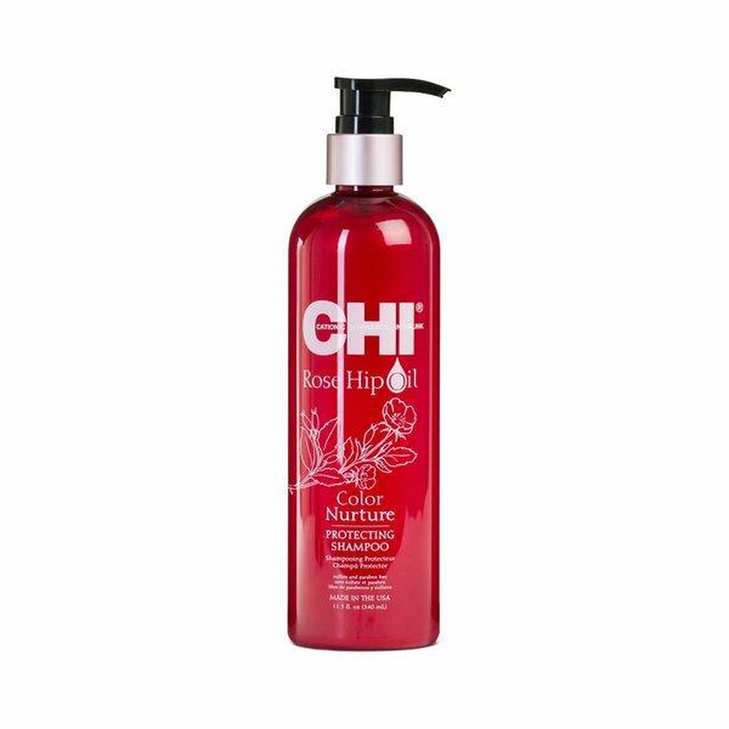 Rose Hip Oil Color Nurture Protecting Shampoo, 340 ml-CHI-Kauneustori