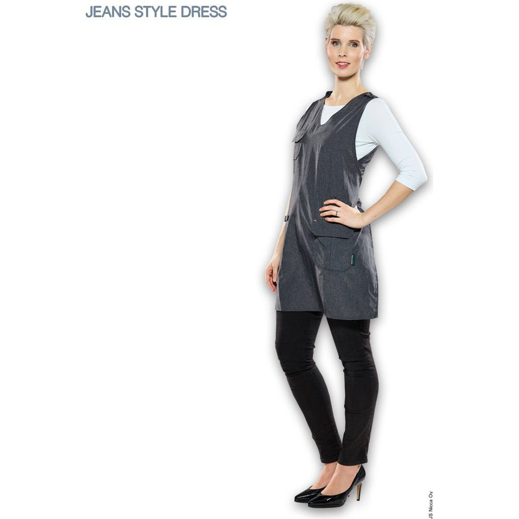 Jeans Style Työasu, Tummanharmaa-Trend-Design-Kauneustori