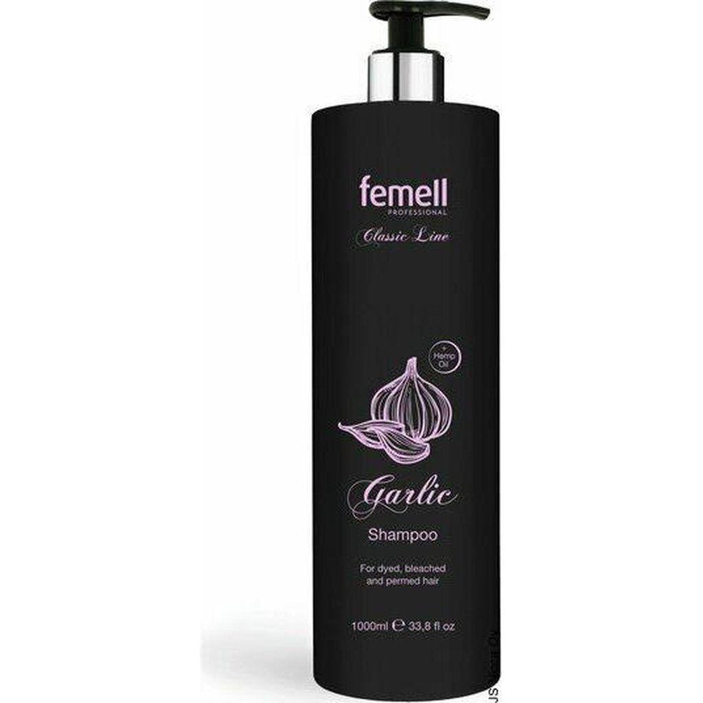 Garlic Shampoo Vaurioituneille Ja Käsitellyille Hiuksille, 1000 ml-Femell-Kauneustori