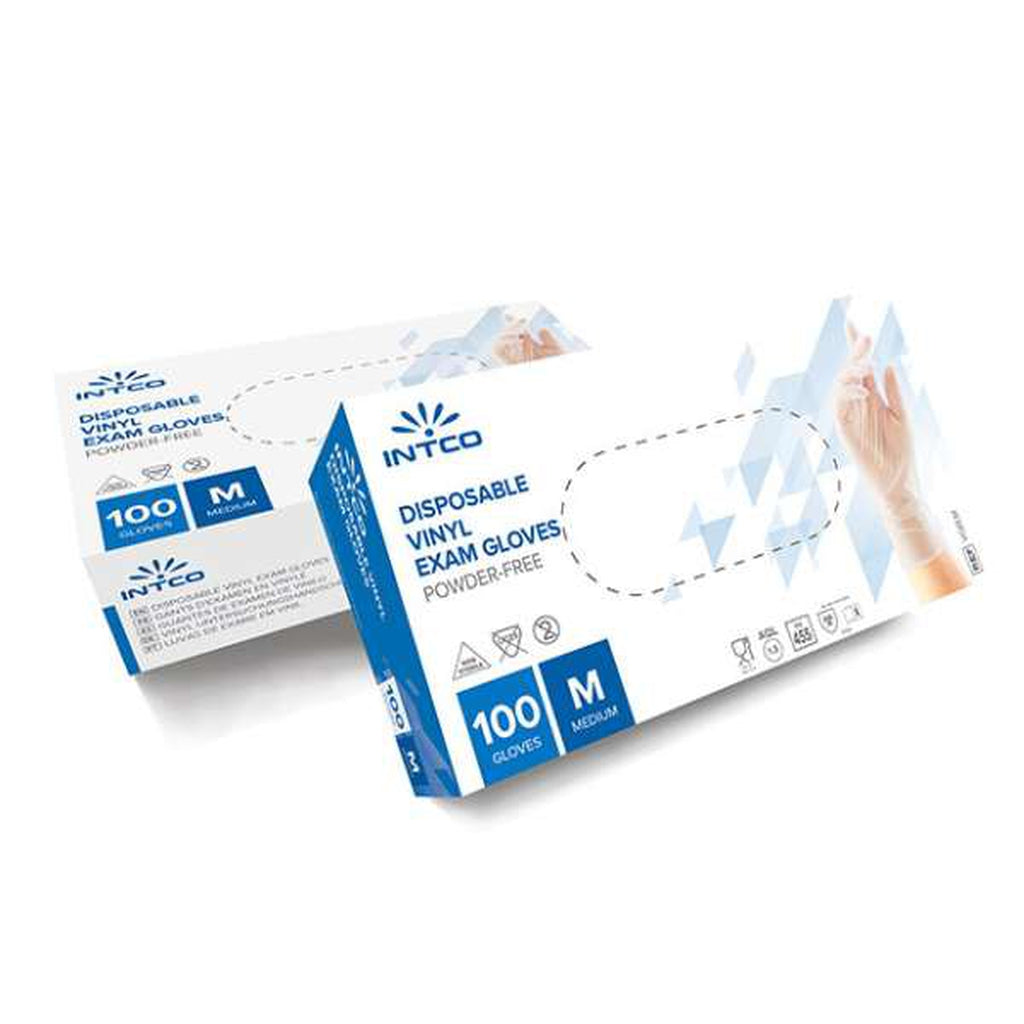 Vinyylikäsine Intco 100 kpl Koko L-Kauneustori-Kauneustori